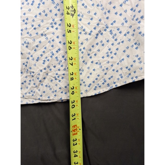 Vineyard Vines Shirt Mens XL Slim Fit Murray Arrowhead Pattern White Preppy Club - Picture 7 of 11